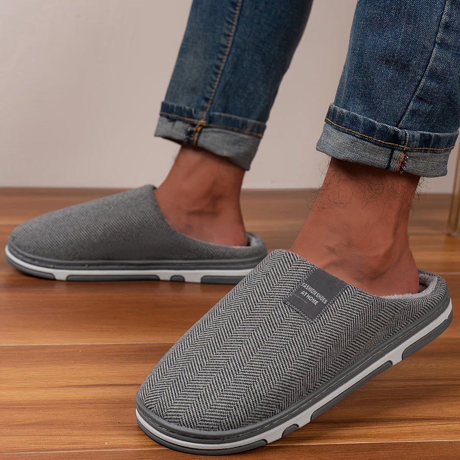 Pantoufles homme douillets — vue de face