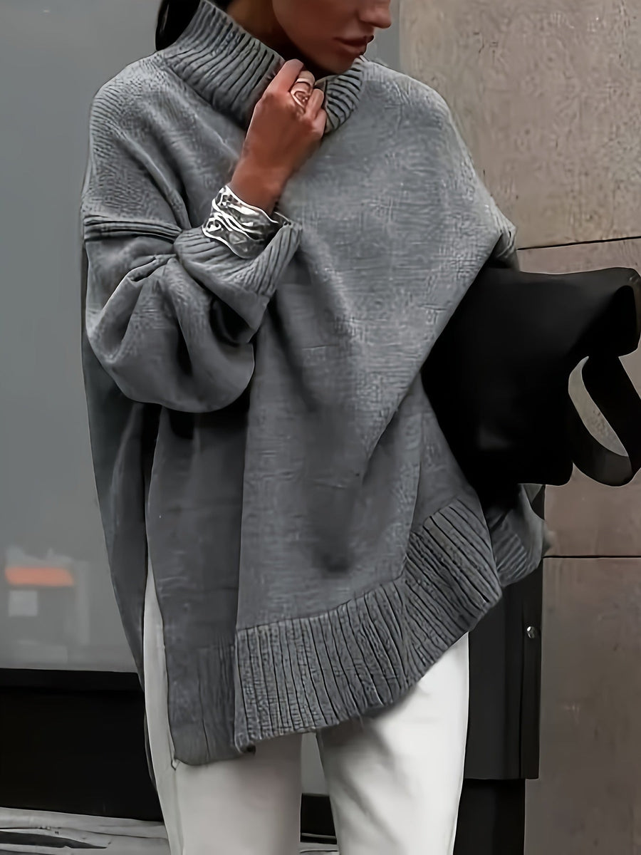 Pull Col Montant Oversize Confort
