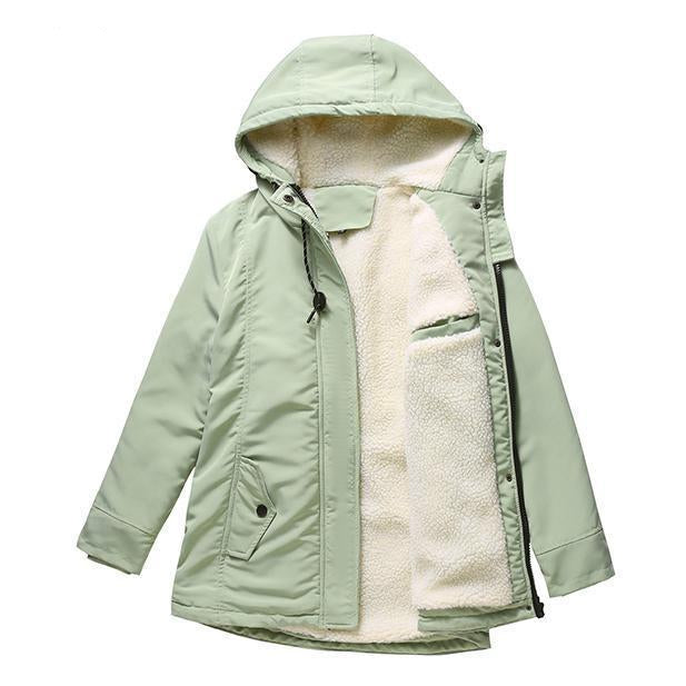 Parka Cintrée à Capuche Douillette