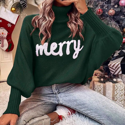 Cindy | Col roulé festif et chaud pour femmes pour Noël