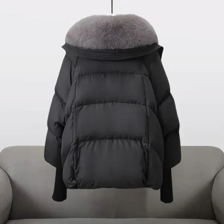 CHRISTINA™ | Manteau d'hiver avec col en fourrure de luxe