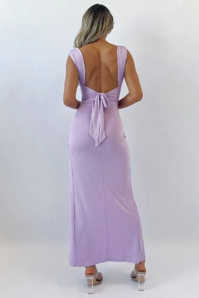 Lenon| Robe fendue sans manches pour femme