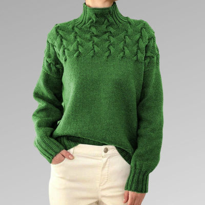Mabel™ - Élégant pull-over en maille torsadée