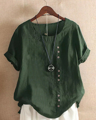 Blouse à manches courtes pour femmes