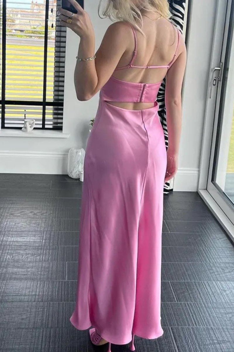 Amélie | Robe Longue en Satin Femme