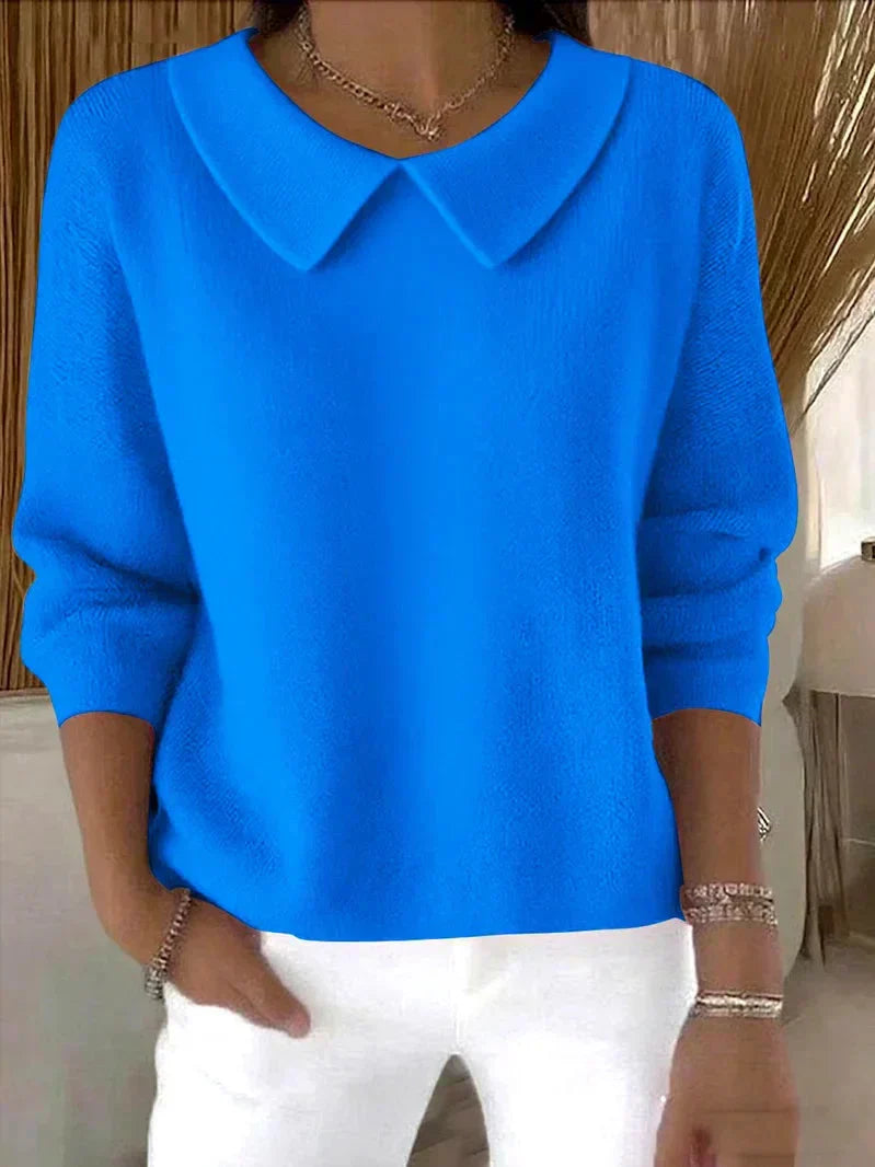 Pull Col Rond Coupe Ample Intemporel