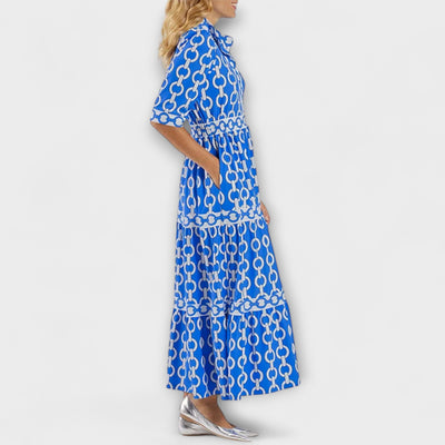 Sophia | Robe midi à motif chaîne