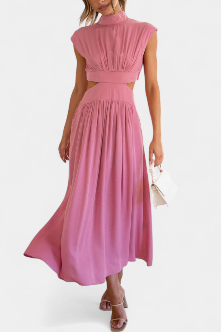 Jocelyn Ensemble long minimaliste avec encolure haute et ouverture latérale