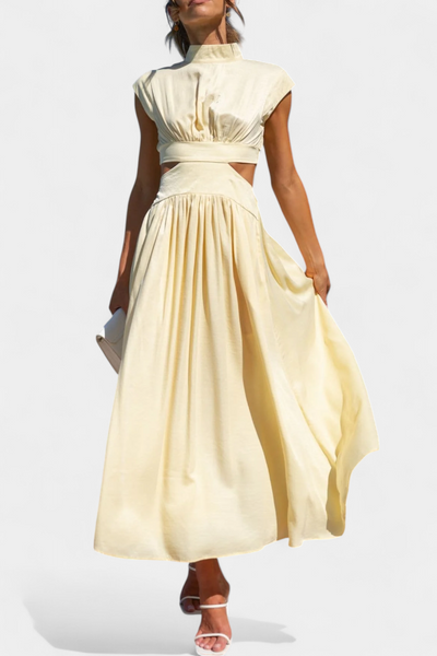 Jocelyn Ensemble long minimaliste avec encolure haute et ouverture latérale