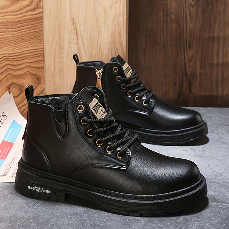 Bottes Lacées à Fermeture Éclair