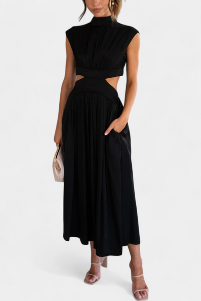 Jocelyn Ensemble long minimaliste avec encolure haute et ouverture latérale