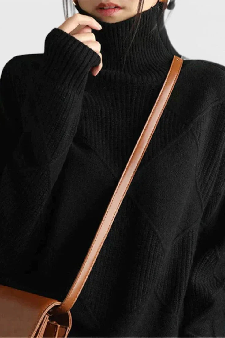 Pull Col Rond Épuré Coupe Ajustée