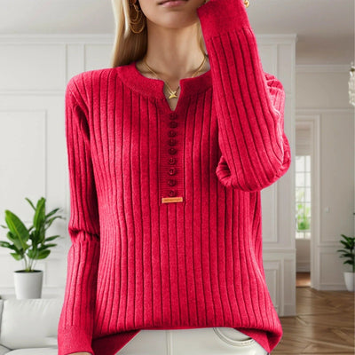 Marja - Pull Tricoté à Col Rond