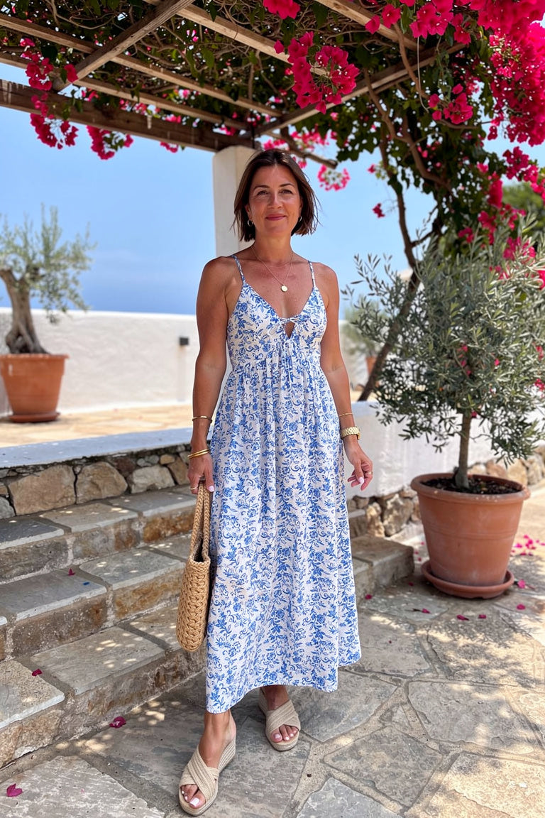 Robe Longue Fleurie Élégante Zoura — Taille S — Estée Paris