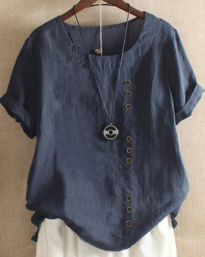 Blouse à manches courtes pour femmes
