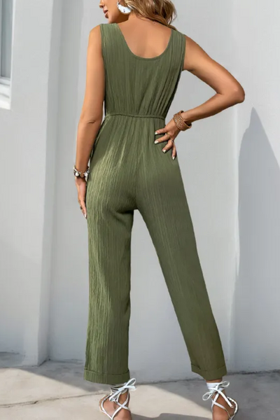 Talia | Combinaison sans manches à col en V pour femme