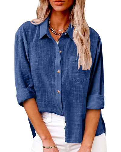 Elisa | Blouse à manches longues pratique et élégante