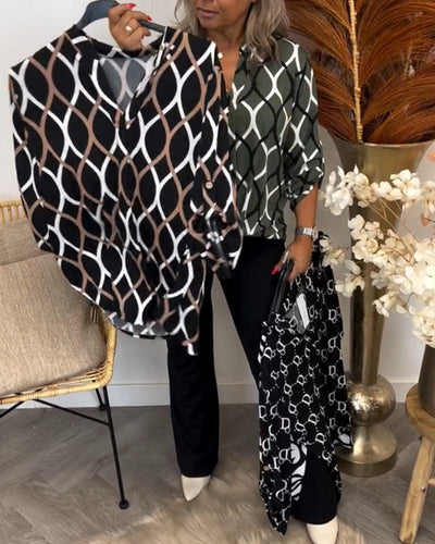 Janny | Chemisier décontracté à manches longues et coupe élégante