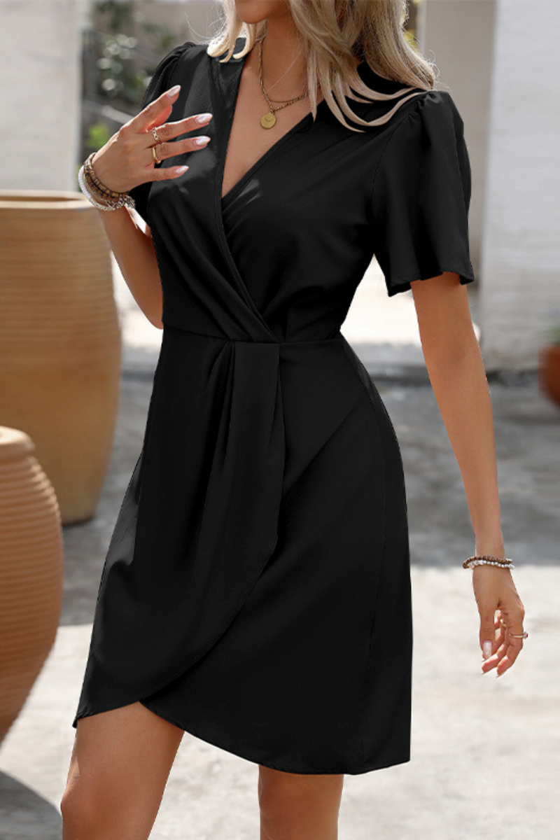 Navy | Robe d'été à manches courtes