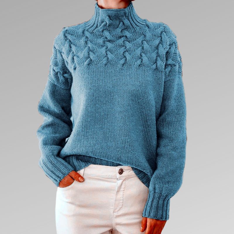 Mabel™ - Élégant pull-over en maille torsadée