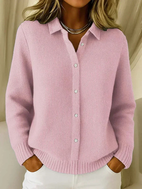 Camélia | Cardigan Aérien Boutonnée Coupe Décontractée