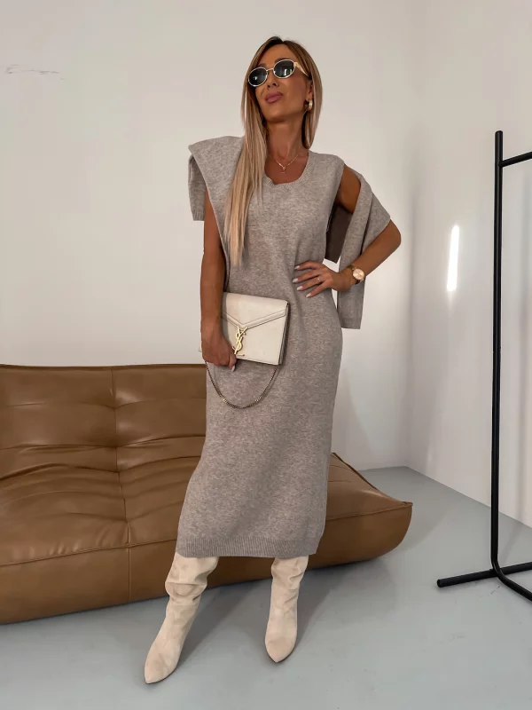 Kathleen - Col Roulé Deux Pièces L'hiver Tricot Set