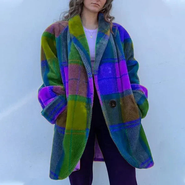 Silke - Manteau à Revers Et Manches Longues