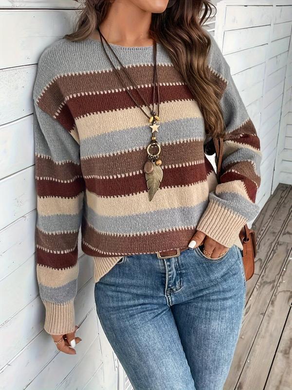 Lunira™ | Pull en maille rayée