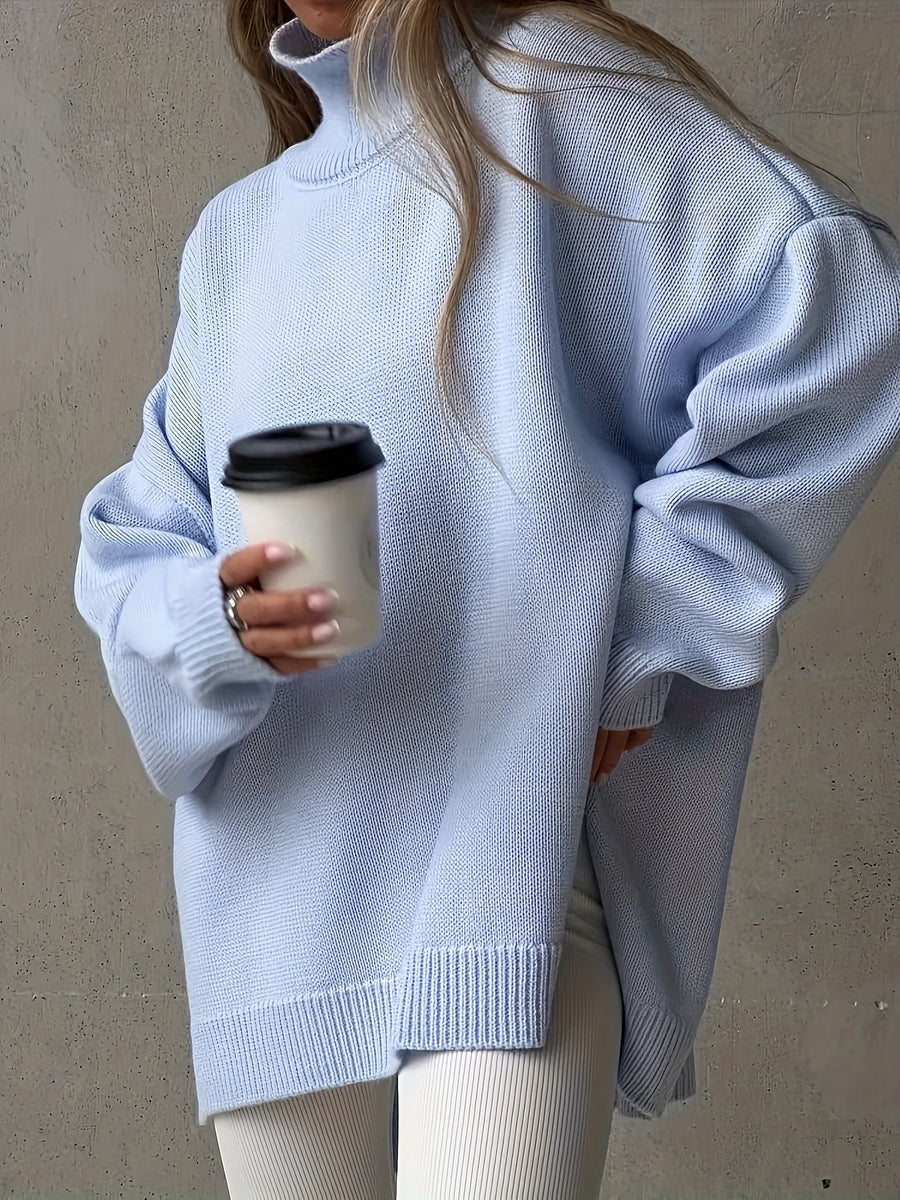 Pull Col Montant Oversize Confort