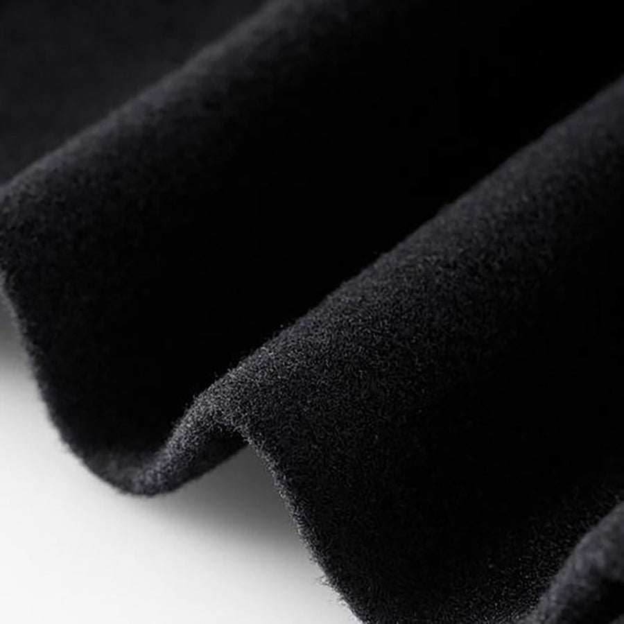 Manteau Long Cintré à Col Cranté