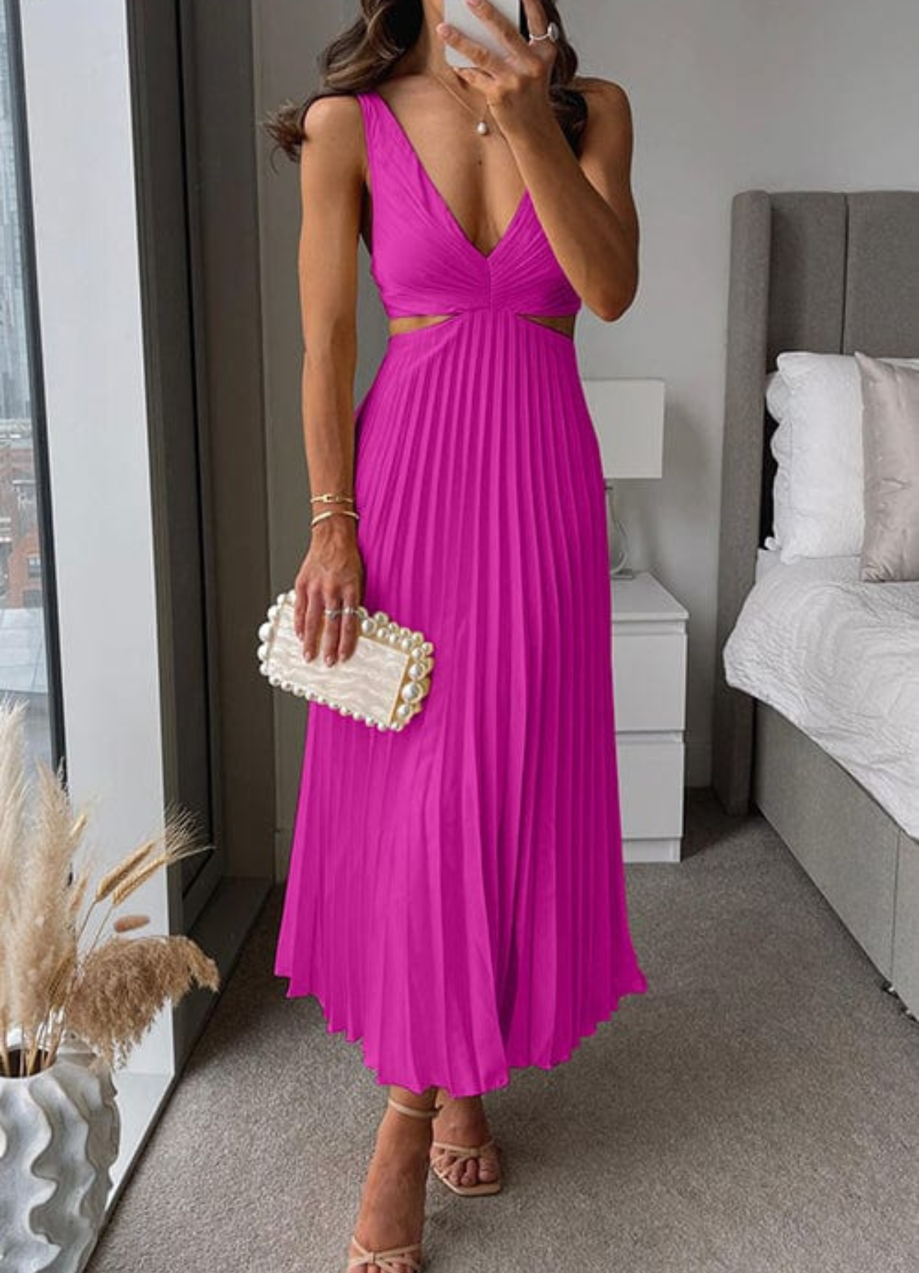 Yolande  | Robe de Soirée Dos Nu Pour Femme | Maxi