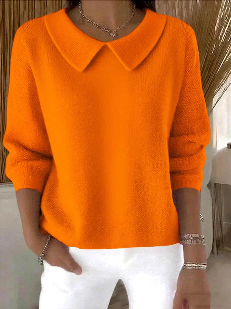 Pull Col Rond Coupe Ample Intemporel