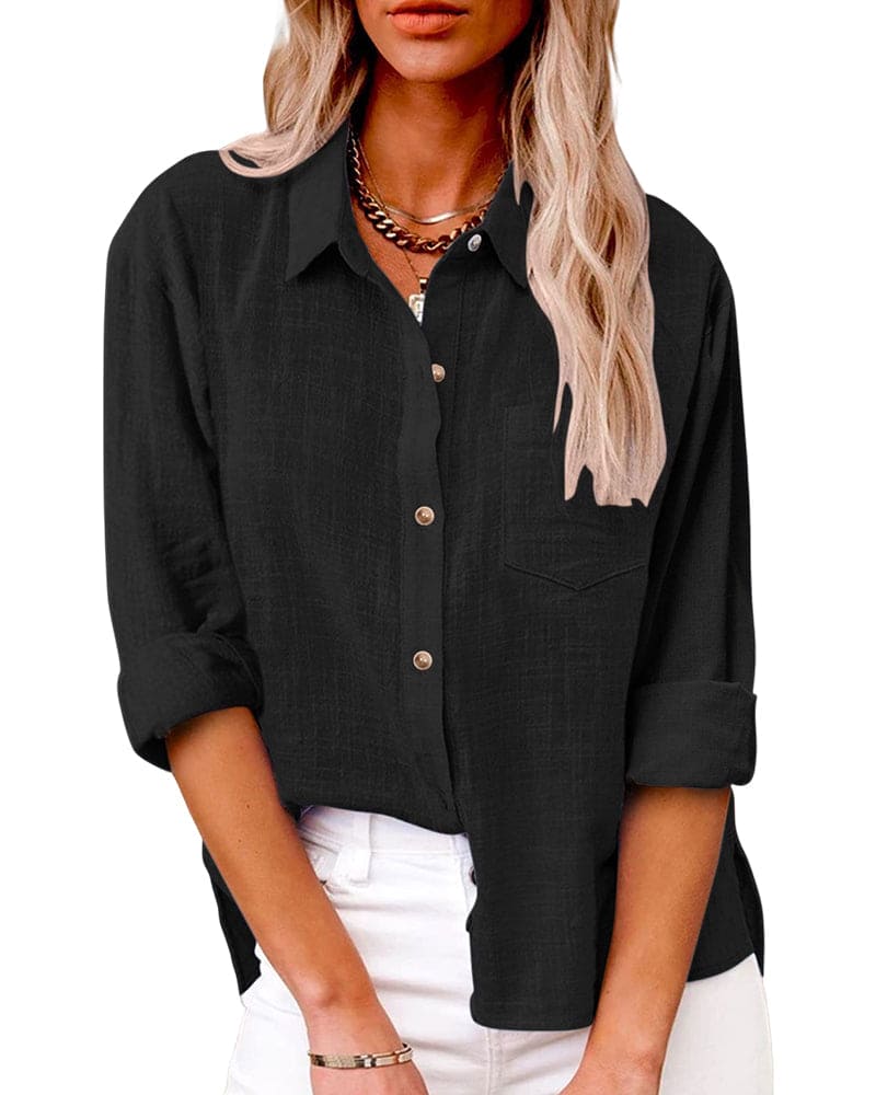 Elisa | Blouse à manches longues pratique et élégante