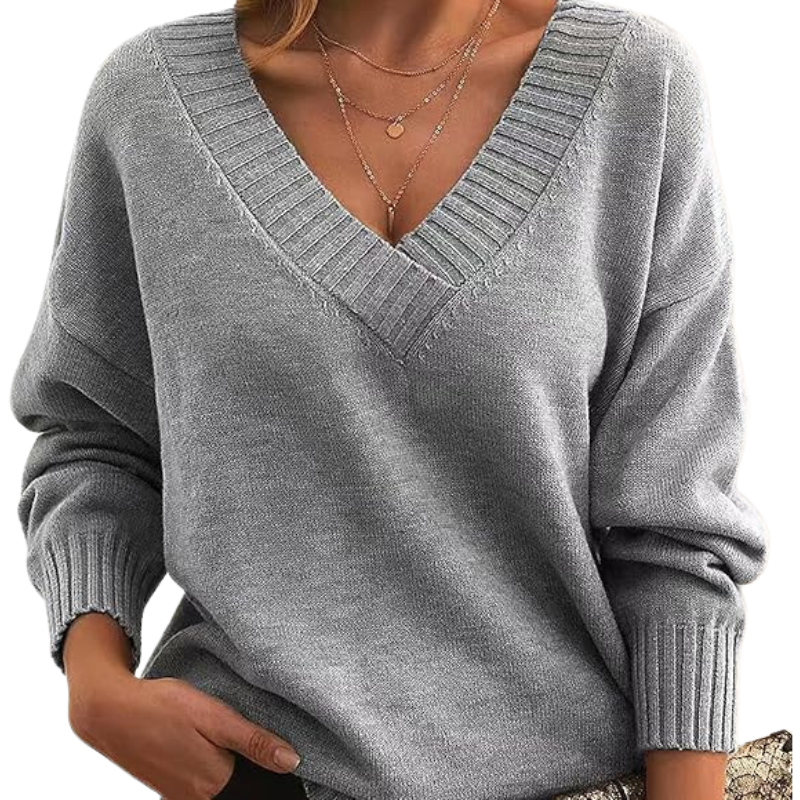 Pull Col V Léger Coupe Décontractée