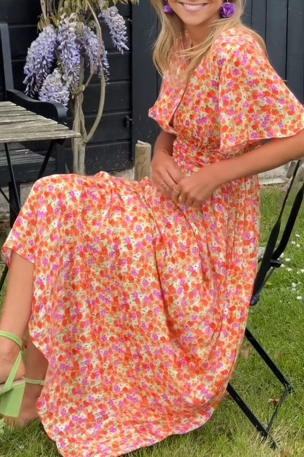 Robe Harper™ | L'Élégance Fluide Col V