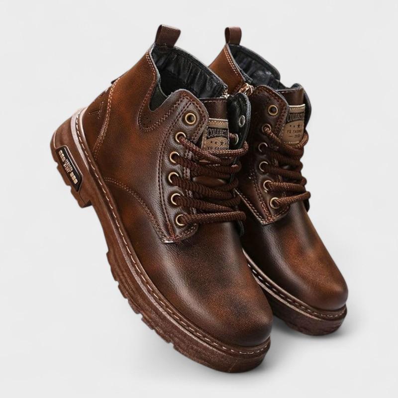 Bottes Lacées à Fermeture Éclair