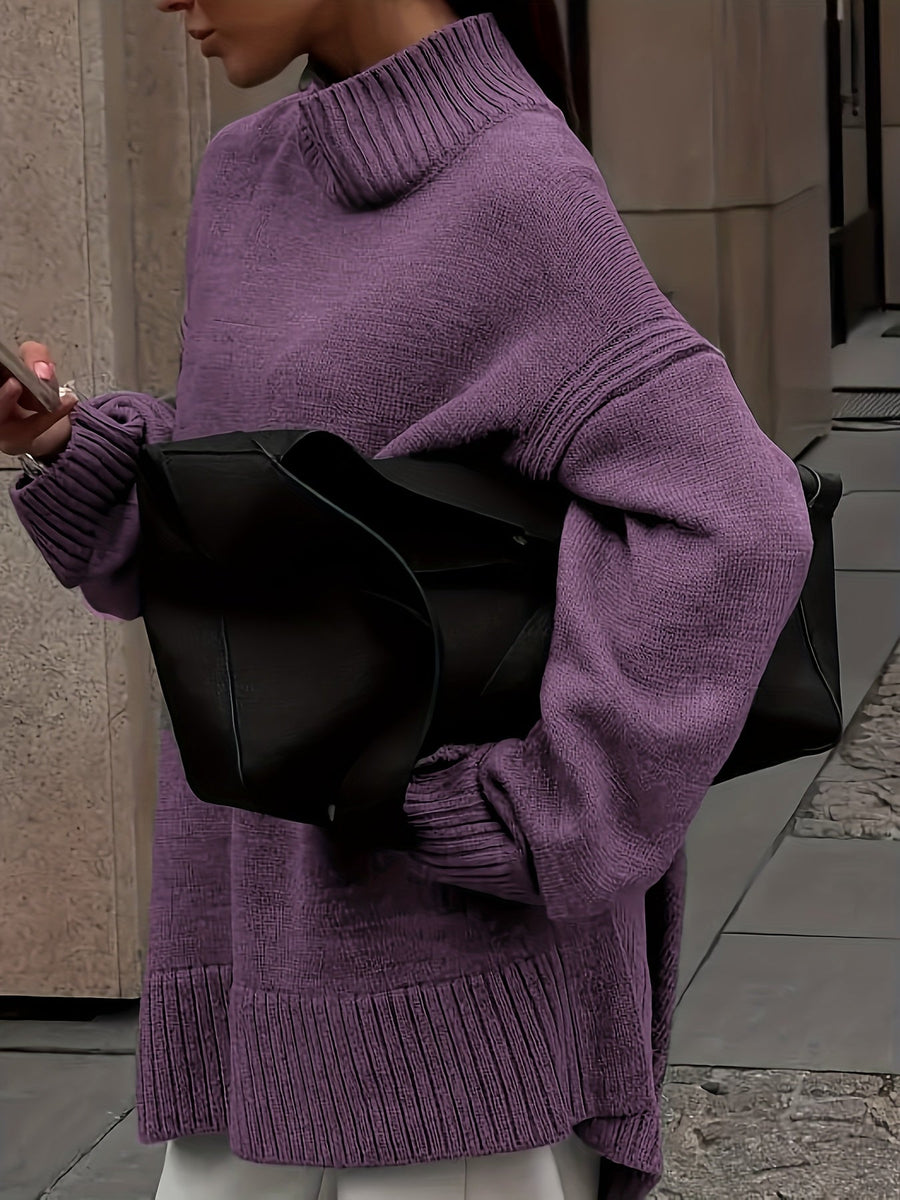 Pull Col Montant Oversize Confort