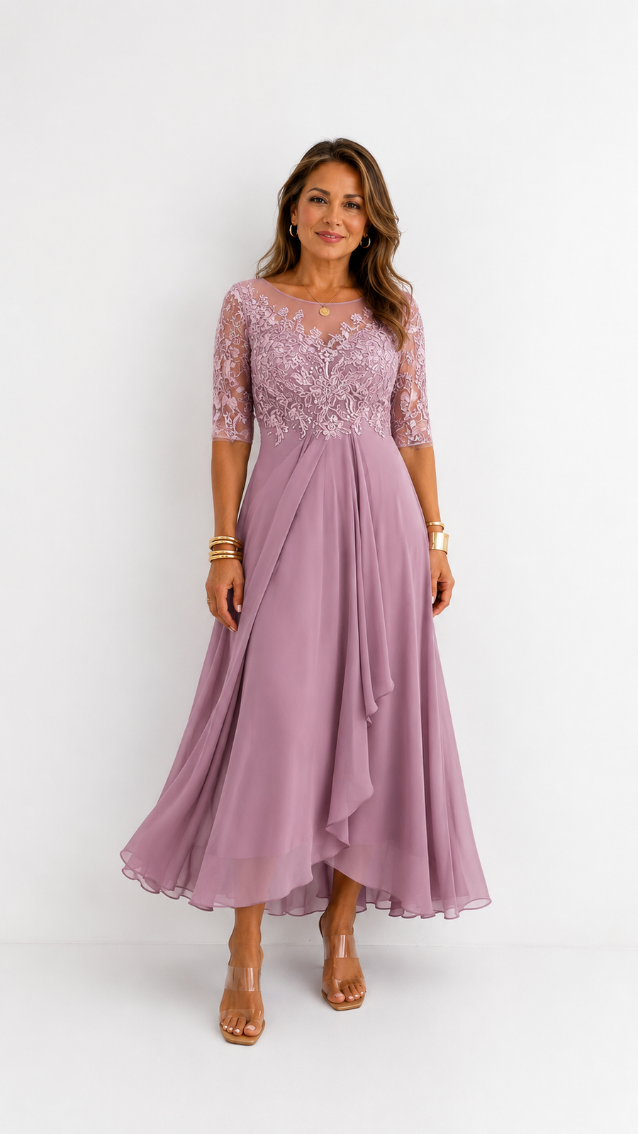 Robe Eugénie — détail de la taille drapée