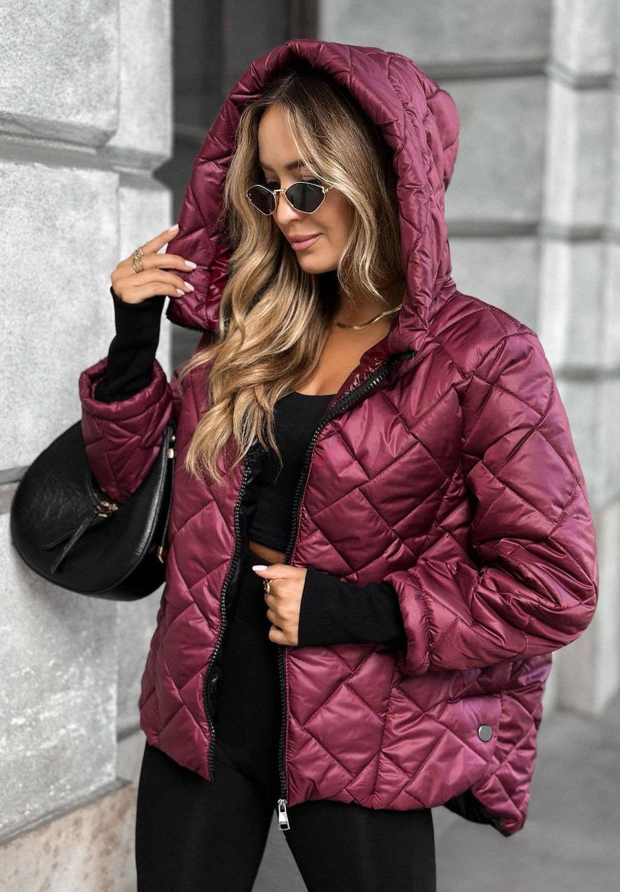 Veste Matelassée à Capuche Oversize
