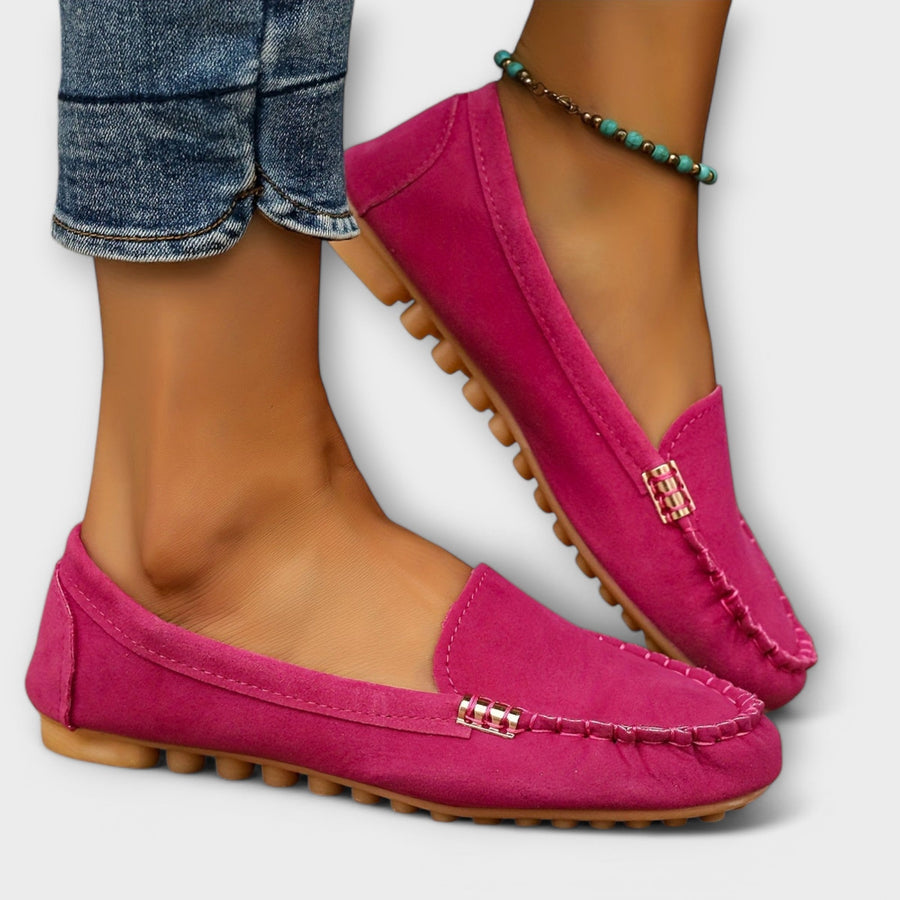 Mocassins à enfiler détails métallisés — semelle vue de dessous