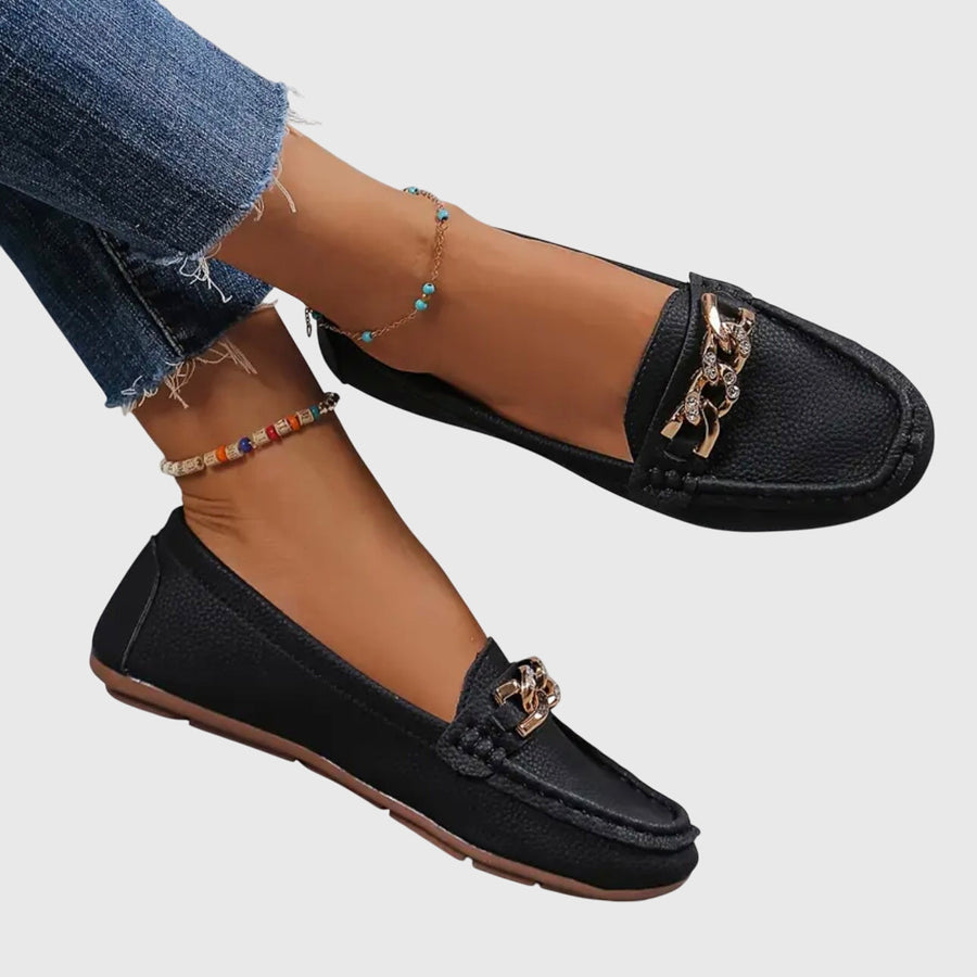 Mocassins Elegantes de Biqueira Redonda