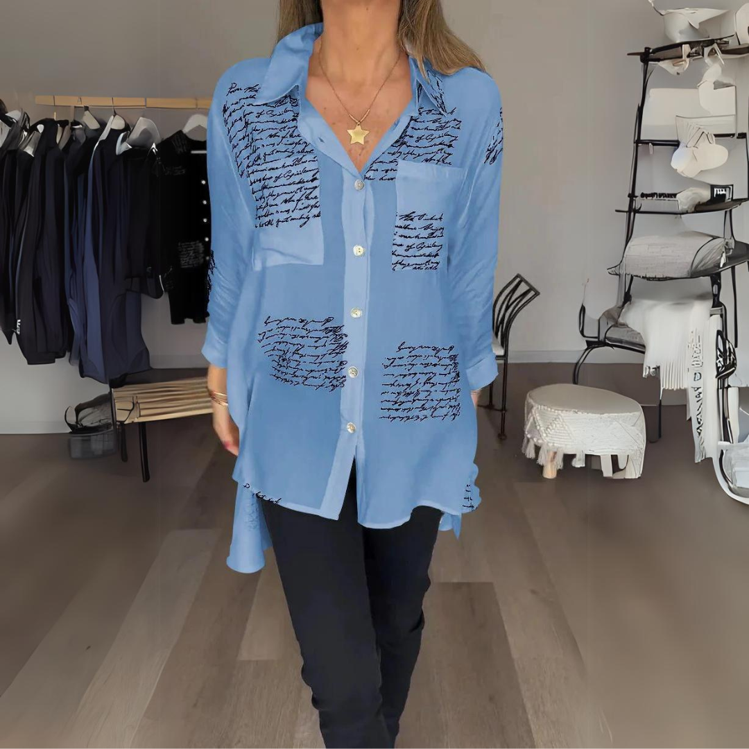 T-shirt imprimé de lettres pour femmes