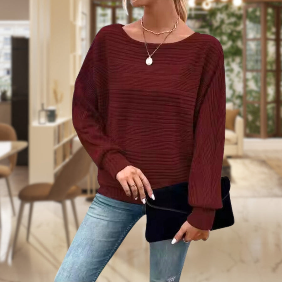 Pull Décontracté Manches Longues Élégant