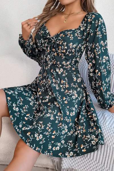 Fiona | Robe trapèze fleurie pour femme