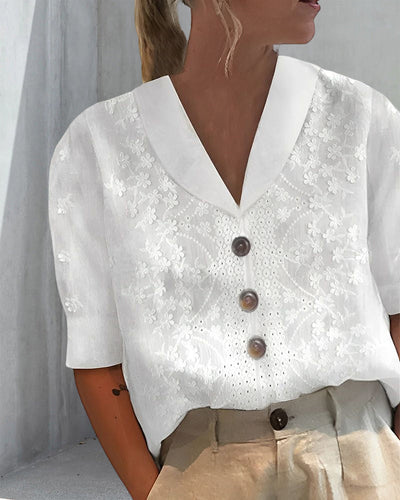 Élodie – Blouse sur mesure et aérée