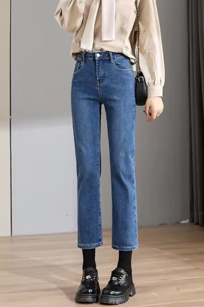 Jinny | Jean droit à haute élasticité pour femme