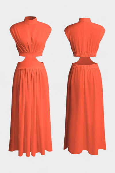 Jocelyn Ensemble long minimaliste avec encolure haute et ouverture latérale