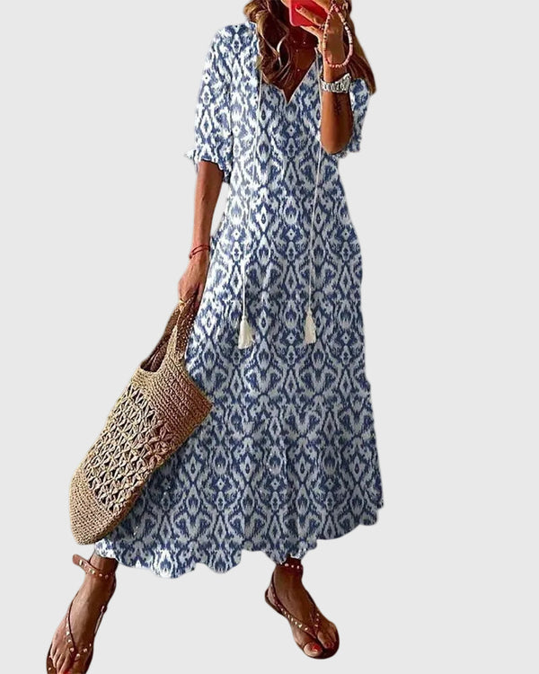 Amalia - Robe Longue Bohème Estivale pour Femme