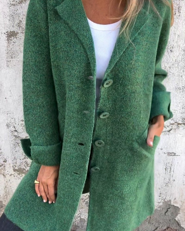 Maila™ | Manteau long décontracté avec revers
