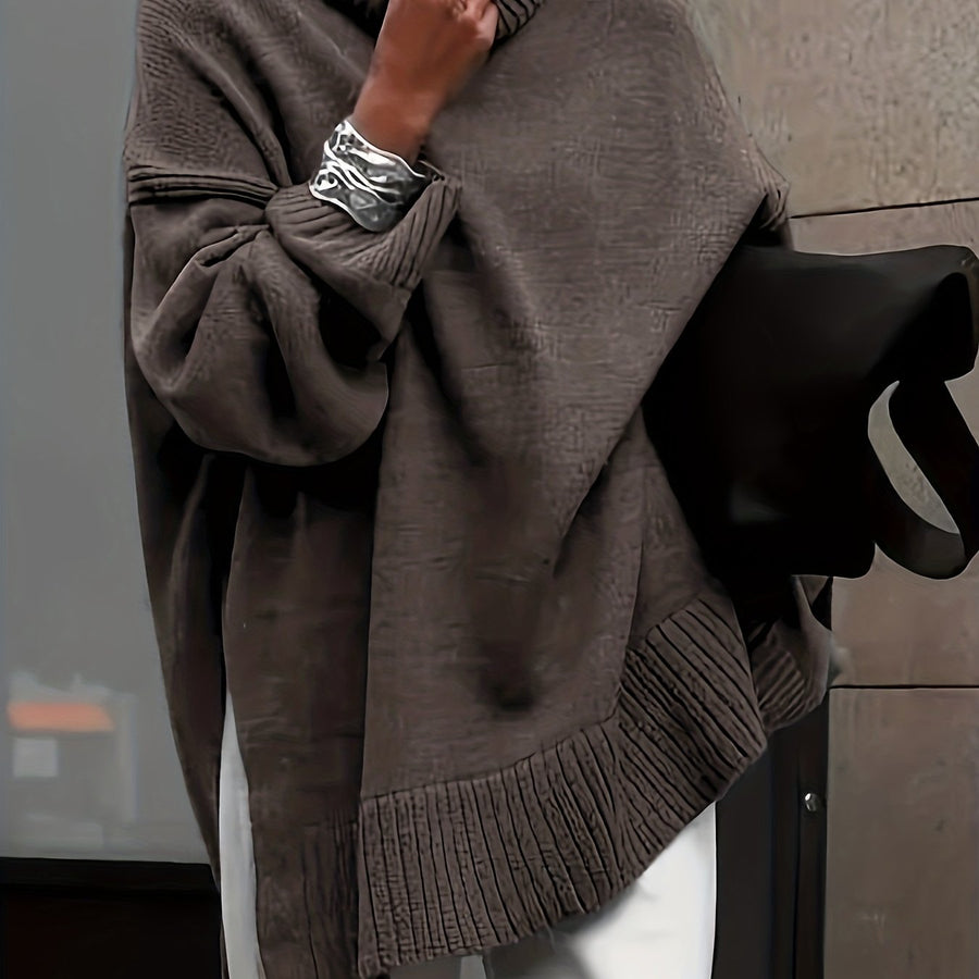 Pull Col Montant Oversize Confort